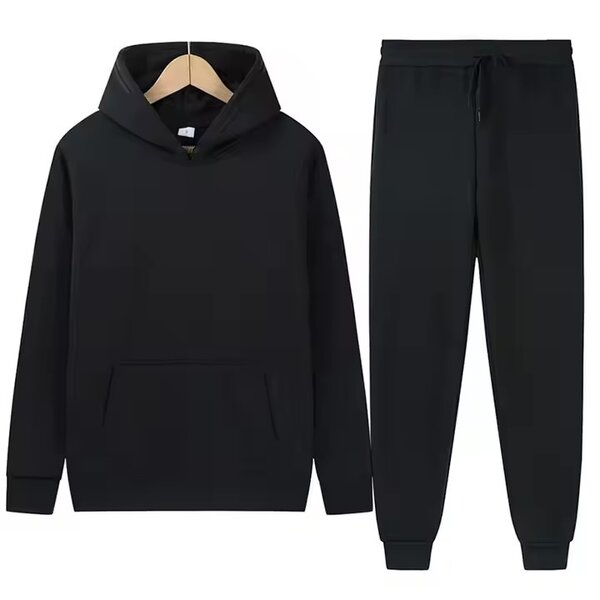 Men's Sports Suit Solid Color Light Board Fleece Warm Autumn