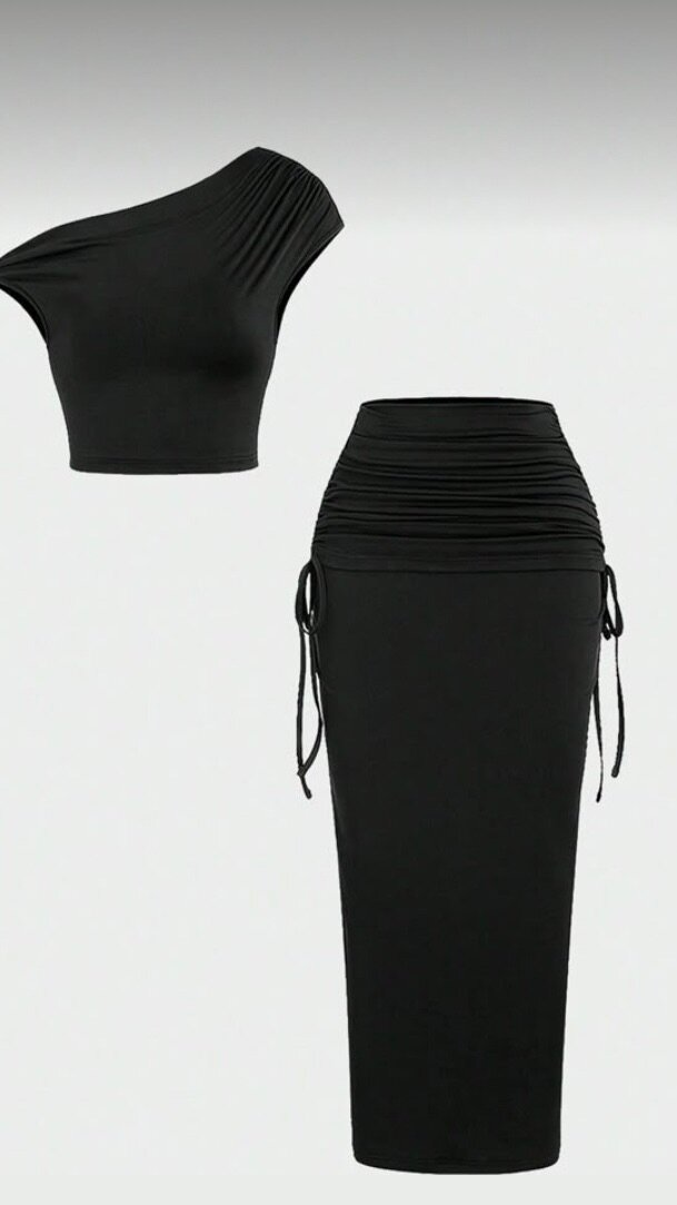Ensemble élégant top et jupe