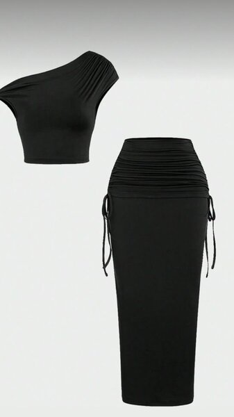 Ensemble élégant top et jupe