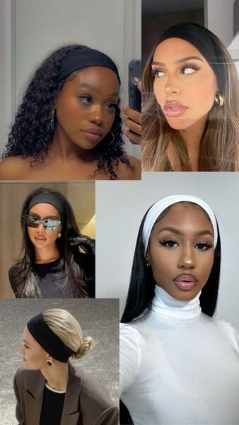 Wide hair bands