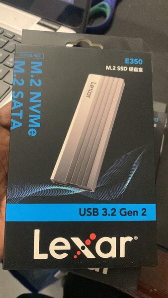 Boîtier disque M2 NVMe et sata