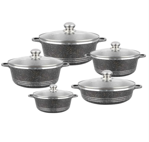 Batterie de Cuisine 5 Pièces Antiadésive