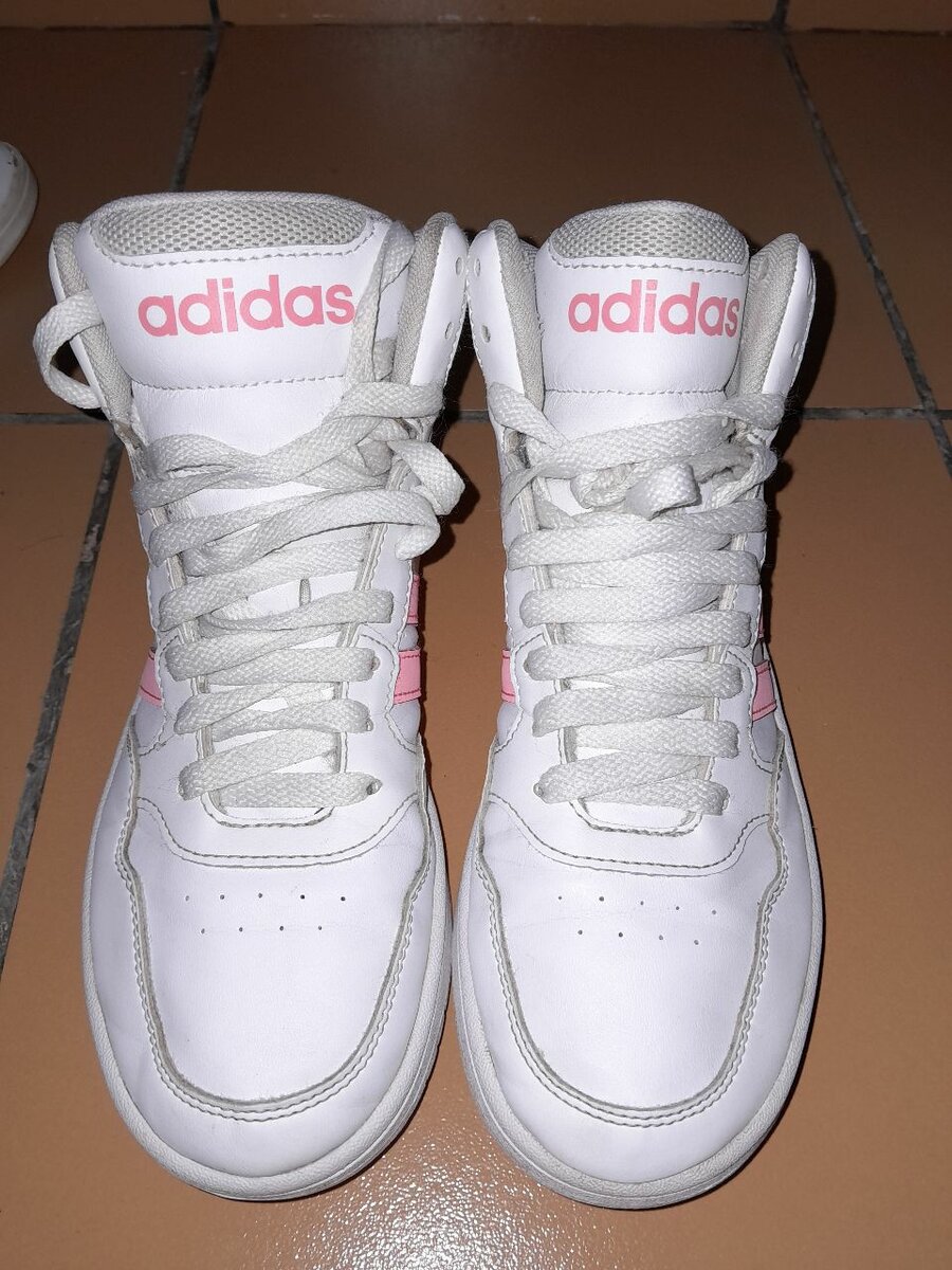 Adidas Sneakers Blanc et Rose