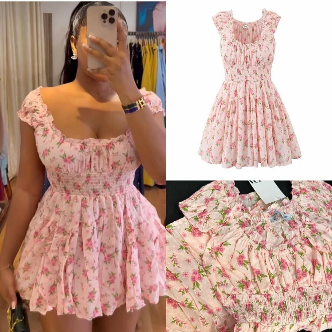 Floral Pink Summer Dress