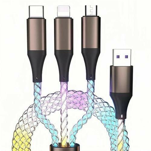 Câble USB LED 3-en-1