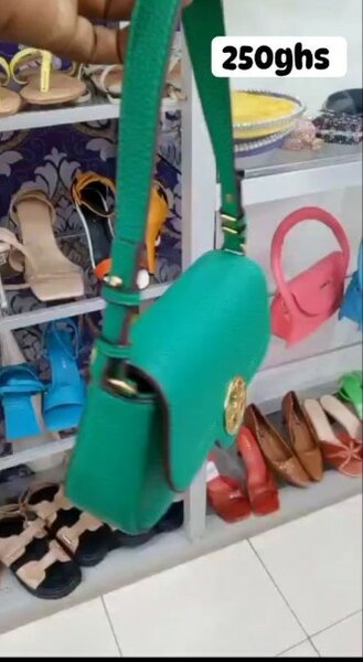 Small green handbag