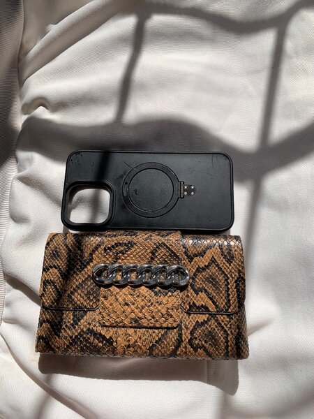 Print mini purse