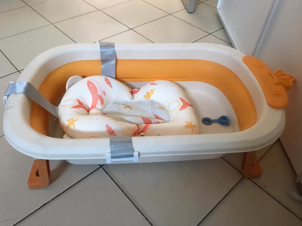 bath with pillow