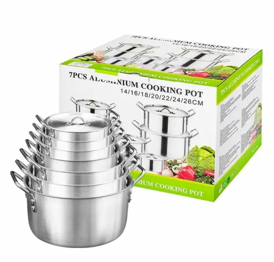 SET OF POTS (7PIECES)