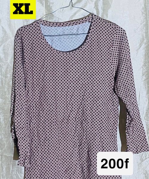 T-shirt à pois grande taille