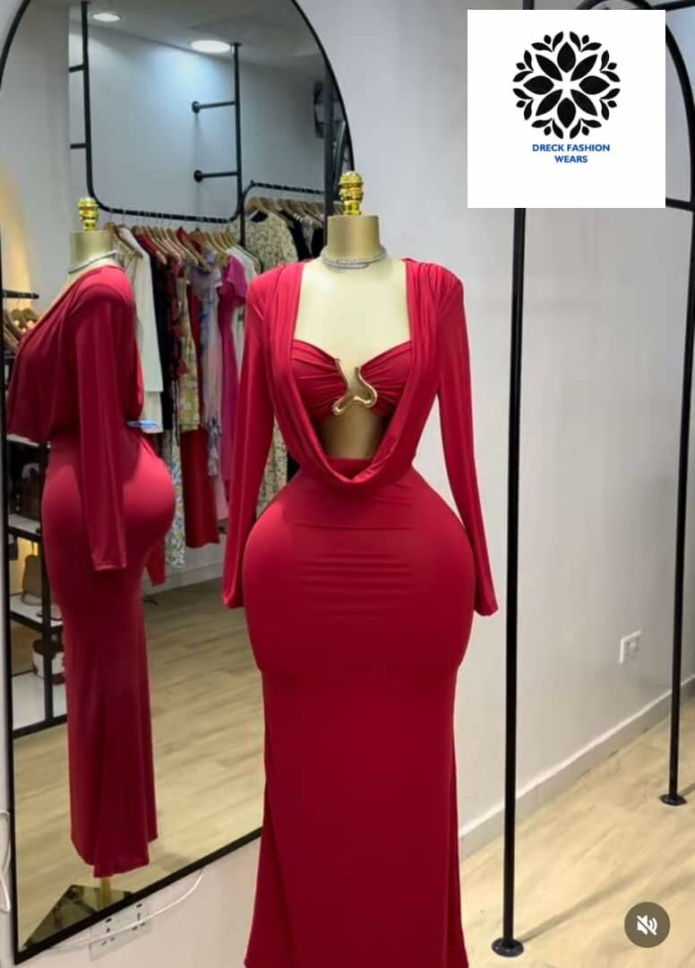 Robe Longue Élegante Rouge