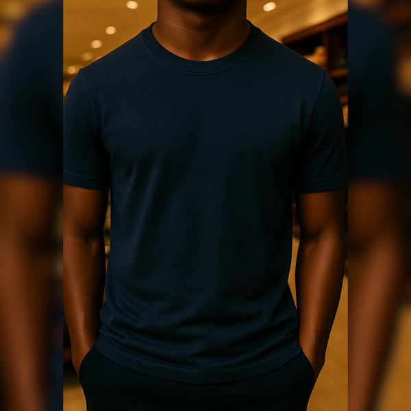 T-shirt Bleu Nuit Classique