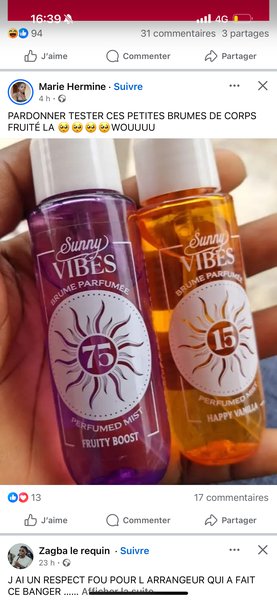 Spray parfumé Sunny Vibes