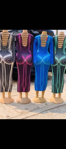 Woman dresses