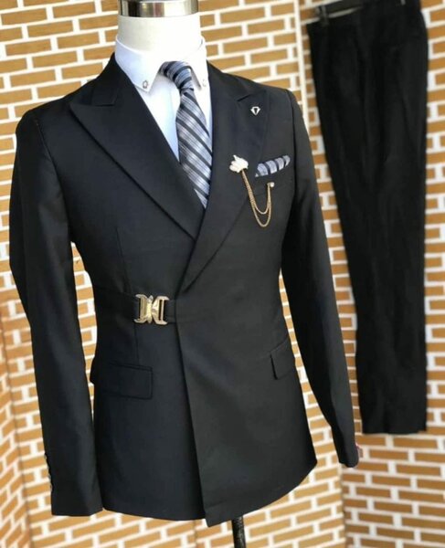 black men's suit