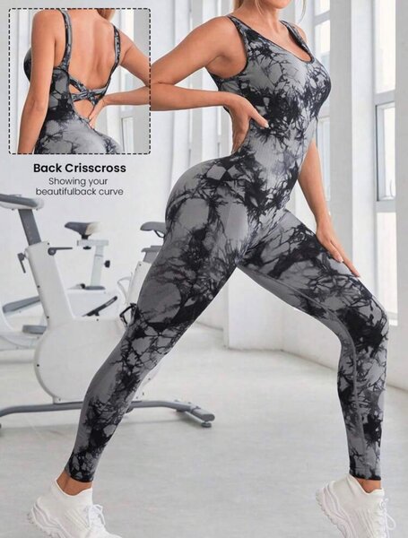 Tie dye gym wear