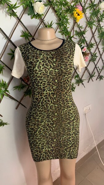 Animal print dress