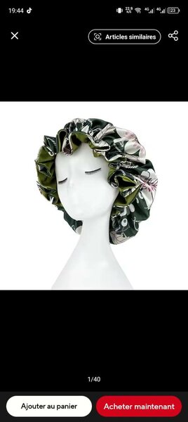 Bonnet double face