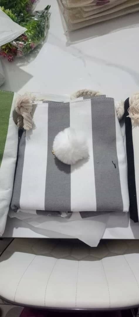 Sac à main rayé tendance