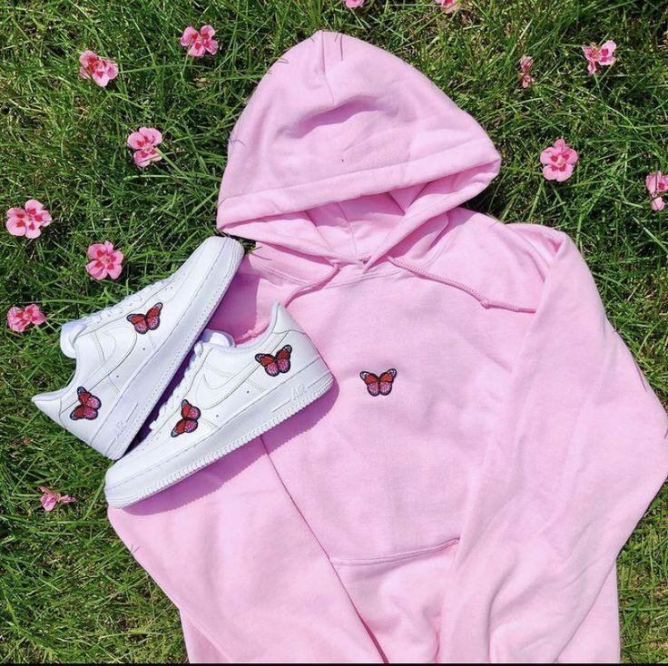 Sweat à capuche papillon