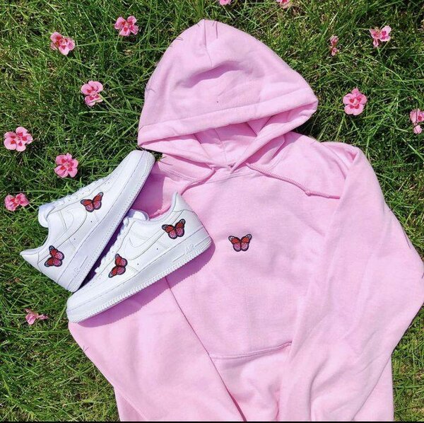 Sweat à capuche papillon