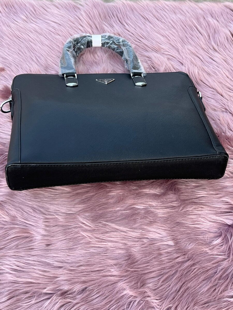 Leather Prada Laptop Bags for Men