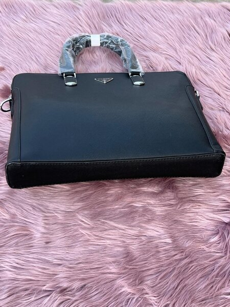 Leather Prada Laptop Bags for Men