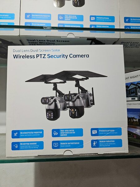 Ubox dual lens solar 4g cctv camera
