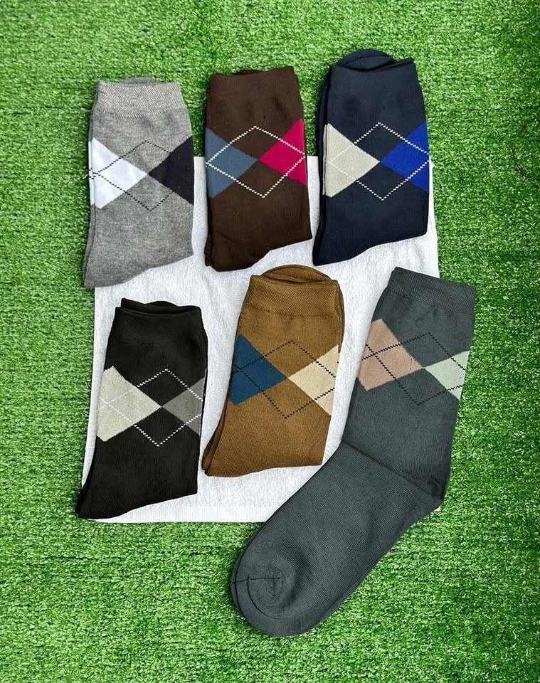 Chaussettes en Coton à Motifs