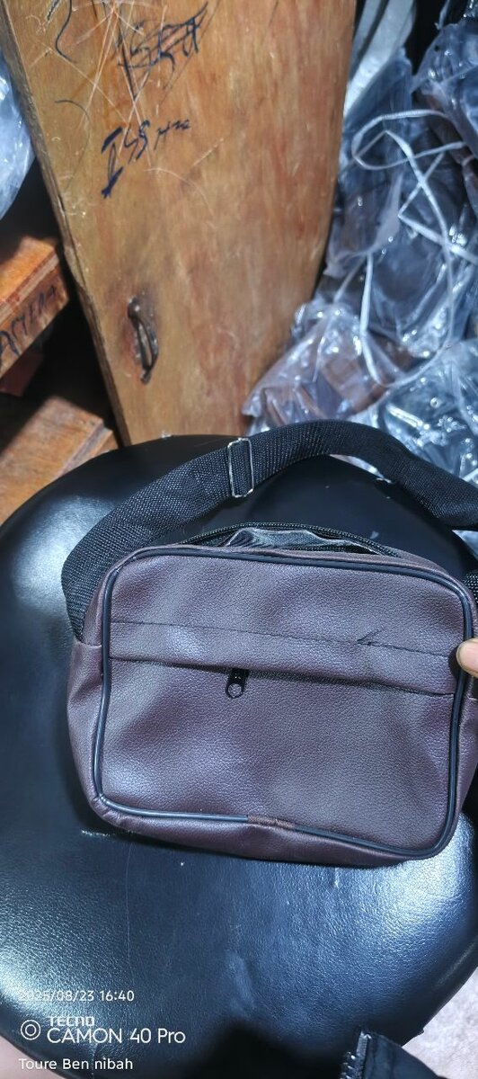 Sacoche bandoulière en cuir