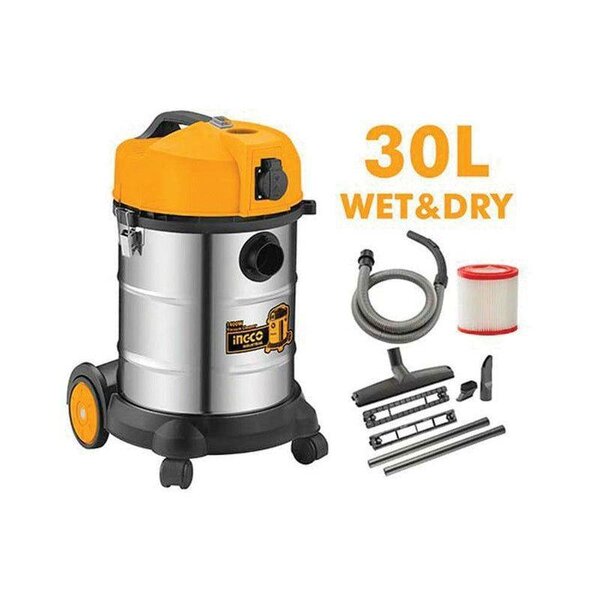 Vacuum cleaner for wet and dry cleaning