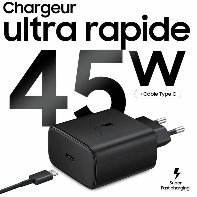 Chargeur Samsung 45w, paquinou