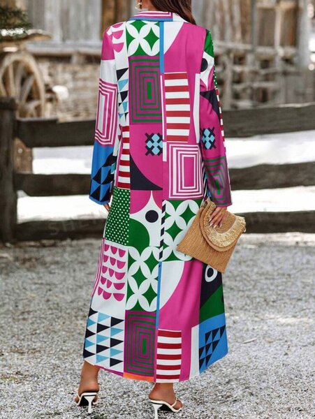 Maxi shirt dress