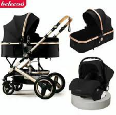 Poussette bébé noir