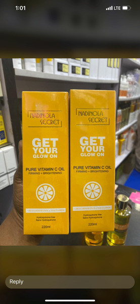 Lightning body oil