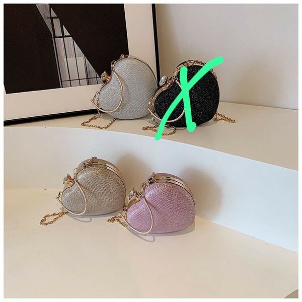 Sac cœur en paillettes