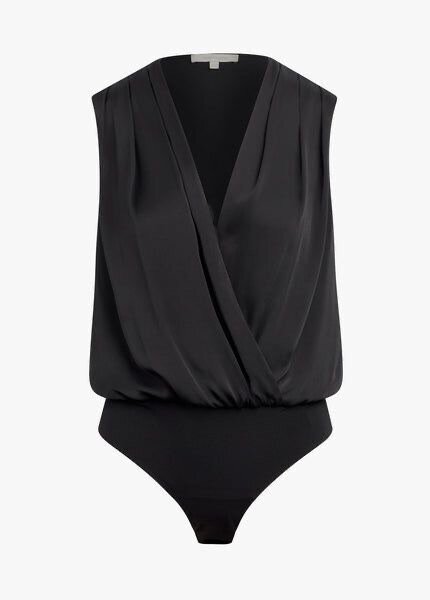 Body noir élégant femme