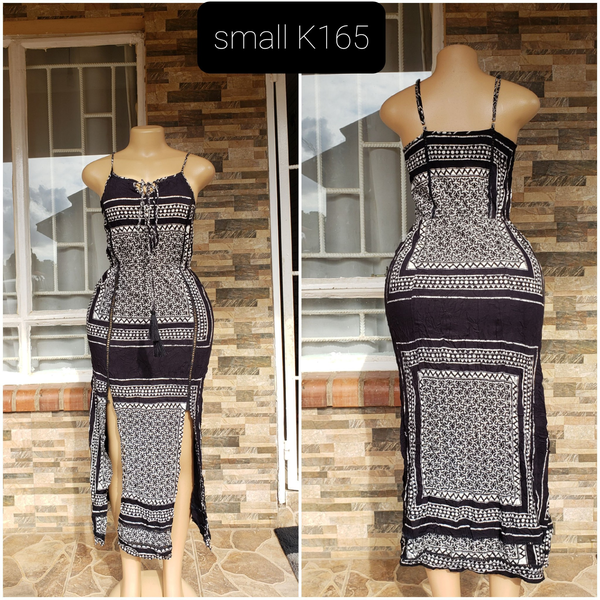 Robe noir blanc