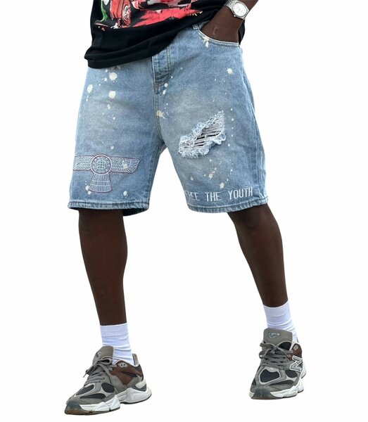 Short en jean décontracté homme