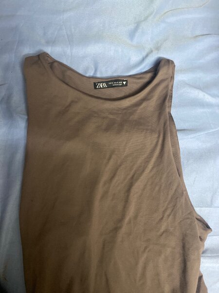 Débardeur en coton marron