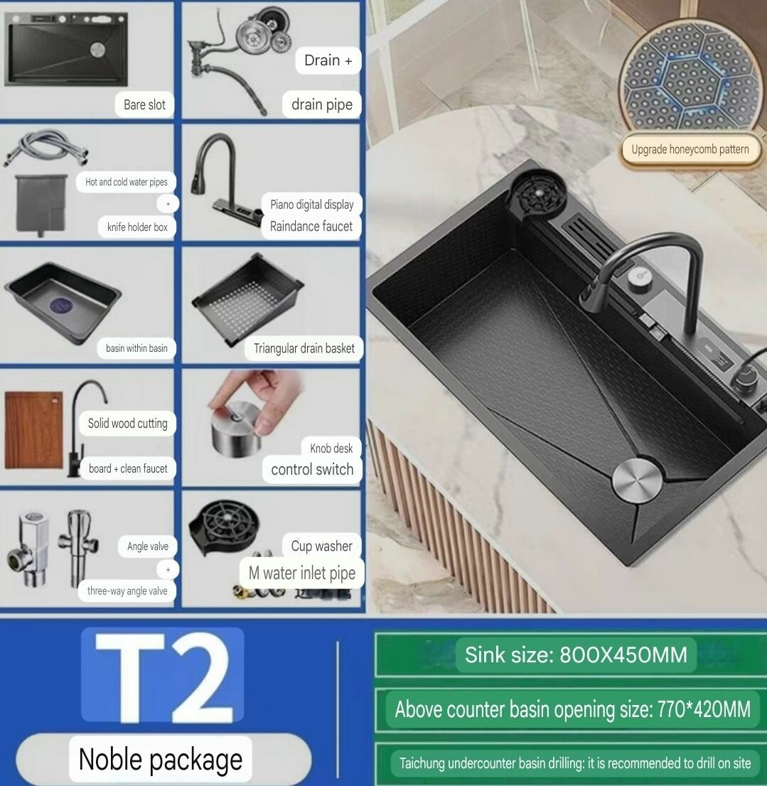 Luxury kitchen sink