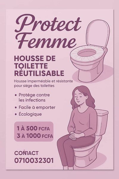 Couvre-Seat Toilettes Réutilisable