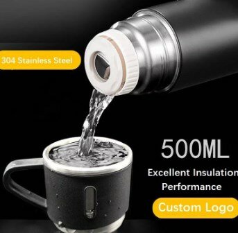 Ensemble thermos noir