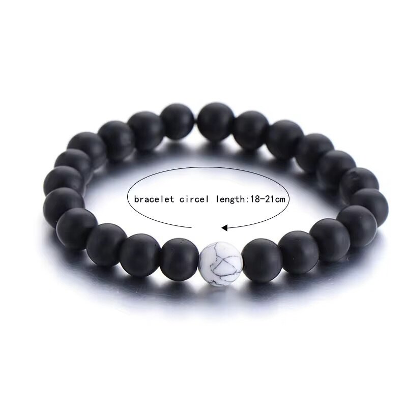 COUPLE  HOWLITE  BLANC ET ONYX