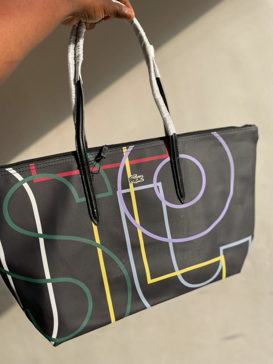 Sac lacoste motif coloré