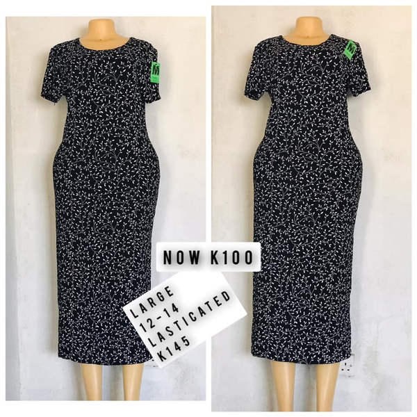 Robe noir blanc