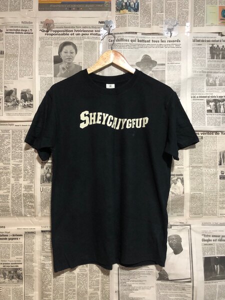 T-shirt noir SHEYCAIYGFUP