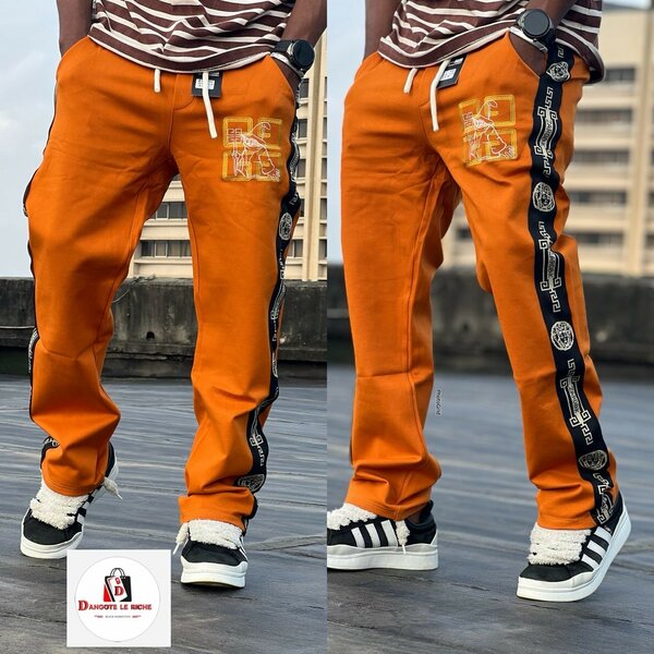 Pantalon de sport orange tendance