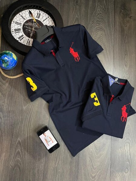 Chemises Polo en bleu foncé  
