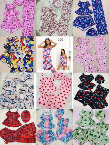 4 pieces nightwear